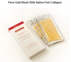 Nanogold Natural Inventia Gesichtsmaske mit natürlichen Fischkollagen