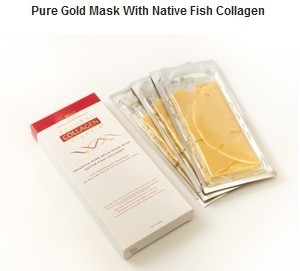 Nanogold Natural Inventia Gesichtsmaske mit natürlichen Fischkollagen